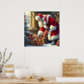 Kerstman 3 poster (Keuken)