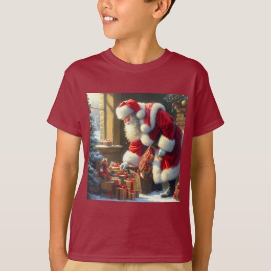 Kerstman 3 t-shirt (Voorkant)