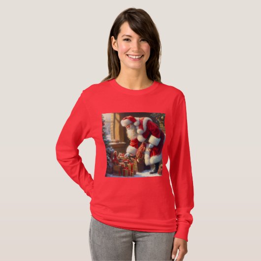 Kerstman 3 t-shirt (Voorkant volledig)
