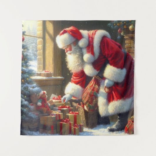 Kerstman 3 wandkleed (Voorkant)