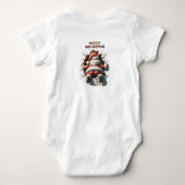 Kerstman 3D Print Baby Bodysuit (Achterkant)