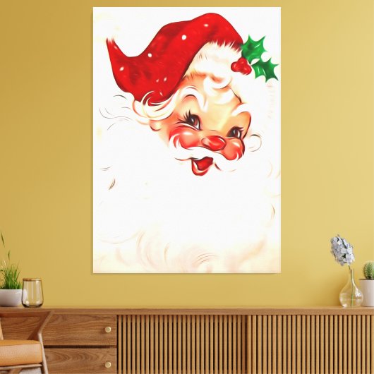 Kerstman 4 Canvas Afdruk (Insitu (Woonkamer))