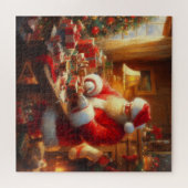 Kerstman 4 legpuzzel (Horizontaal)