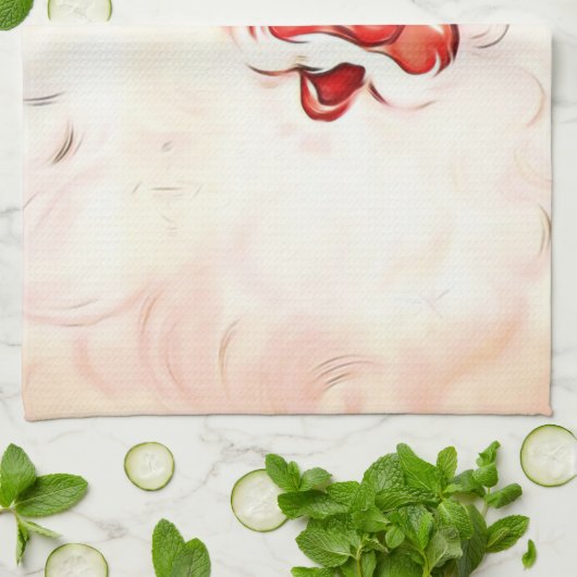  Kerstman 4 Theedoek (Gevouwen)