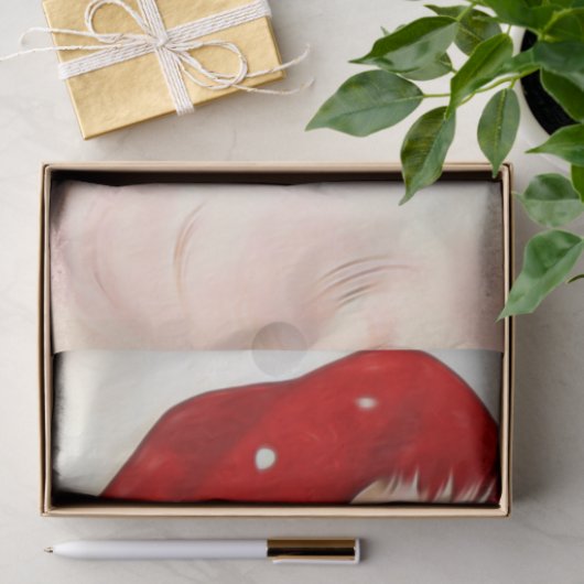  Kerstman 4 Tissuepapier (Geschenk)