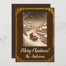 Kerstman 4 Vrolijk kerstfeest! kerstkaart