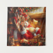 Kerstman 4 wandkleed (Voorkant (horizontaal))