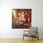 Kerstman 4 wandkleed (In situ)