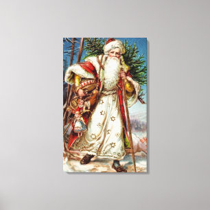  Kerstman 5 Canvas Afdruk