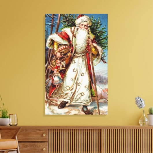Kerstman 5 Canvas Afdruk (Insitu (Woonkamer))