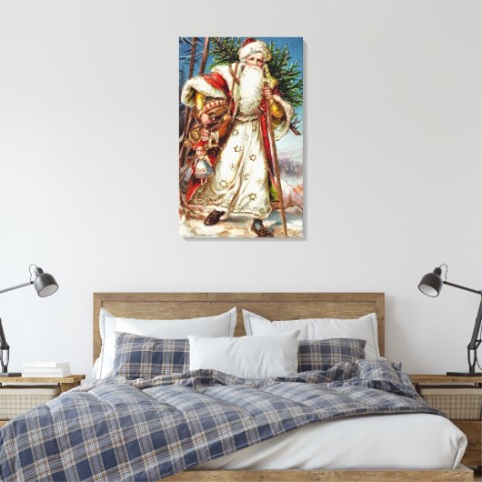 Kerstman 5 Canvas Afdruk (Insitu (Slaapkamer))