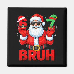 Kerstman 67 Kerst Santa Zes Zeven 6 7 Jongens Kers Magneet