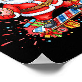 Kerstman 67 Meme Donut Skateboard Prettig Kerstmis Poster (Hoek)