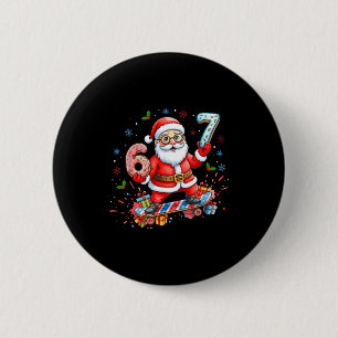 Kerstman 67 Meme Donut Skateboard Prettig Kerstmis Ronde Button 5,7 Cm