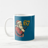 Kerstman 67 Nummer Grappige Kerst Meme Se Koffiemok (Links)