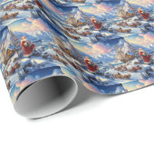 Kerstman 6 cadeaupapier (Rol Hoek)