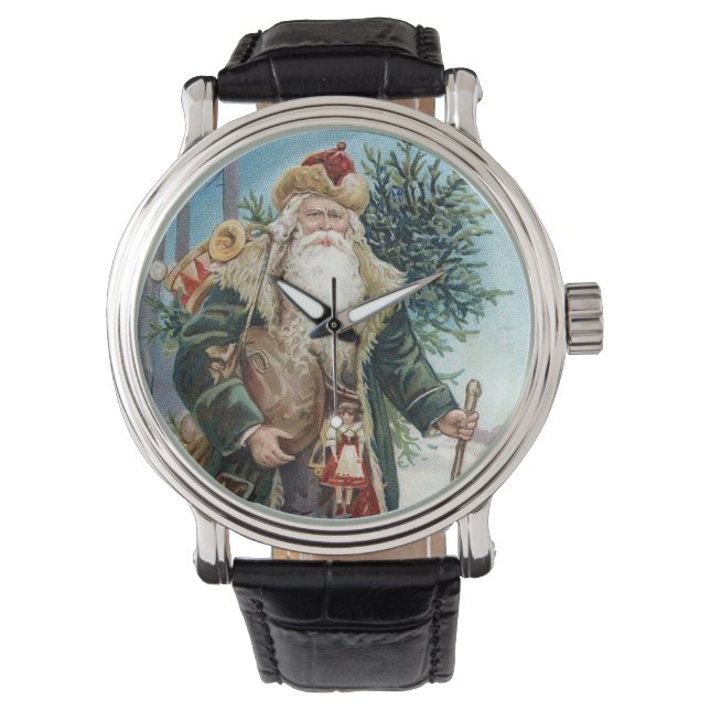  Kerstman 6 Horloge (Voorkant)