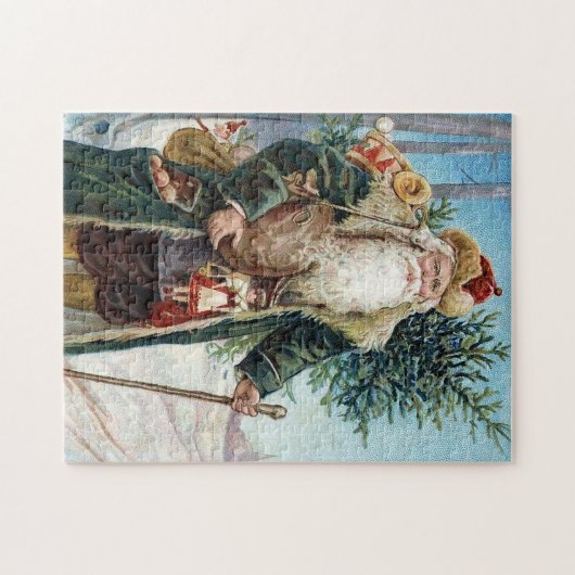 kerstman 6 legpuzzel (Horizontaal)