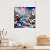 Kerstman 6 poster (Keuken)