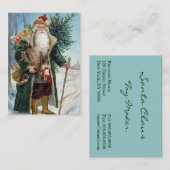 kerstman 6 visitekaartje (Voorkant / Achterkant)