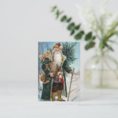 kerstman 6 visitekaartje (Staand voorkant)