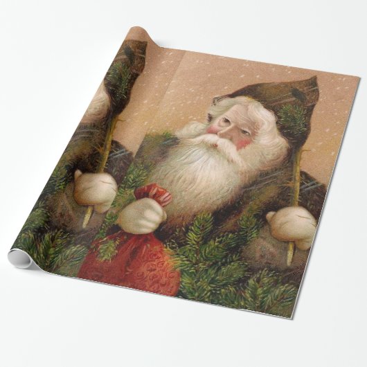  kerstman 8 cadeaupapier (Uitgerold)