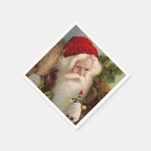  Kerstman 9 Servetten (Hoek)