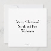 Kerstman Abstracte Kunst Feestdagenkaart (Achterkant)