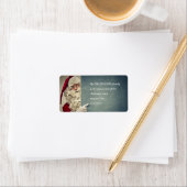 Kerstman Adreslabel | Foto van Sinterklaas Etiket (Insitu)