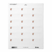 Kerstman adreslabels beneveld etiket (Full Sheet)
