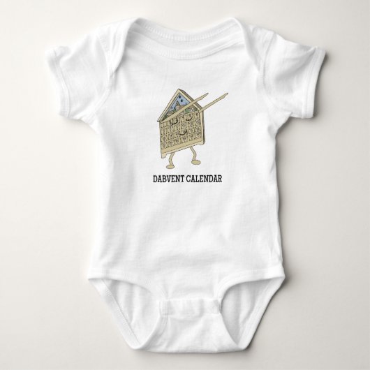 Kerstman Adventkalender Grappige Christelijke Reli Romper (Voorkant)