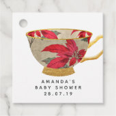 Kerstman Alice in het Wonderland Baby shower Bedankjes Labels (Voorkant)