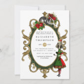 Kerstman Alice in het Wonderland Baby shower Kaart (Voorkant)