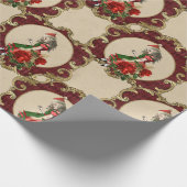 Kerstman Alice in Wonderland Cadeaupapier (Hoek)