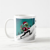 Kerstman Alien Koffiemok (Links)
