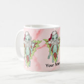 Kerstman Alien Sfeer Koffiemok (Voorkant links)