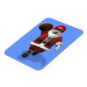 Kerstman American Footballspeler Magneet (Linkerzijde)