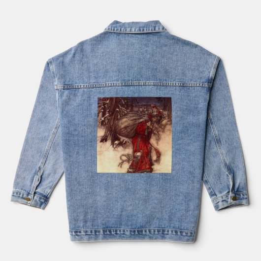 Kerstman Arthur Rackham Denim Jacket (Achterkant)