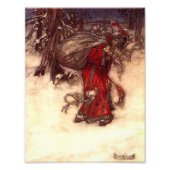 Kerstman Arthur Rackham Foto Afdruk (Voorkant)