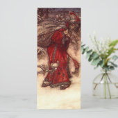 Kerstman Arthur Rackham Kaart (Staand voorkant)