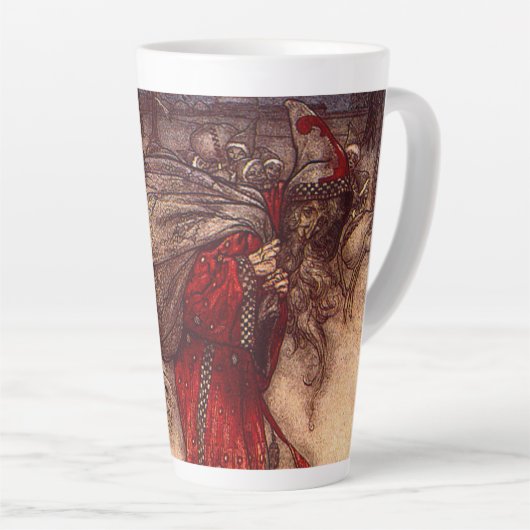 Kerstman Arthur Rackham Latte Mok (Rechterhoek)