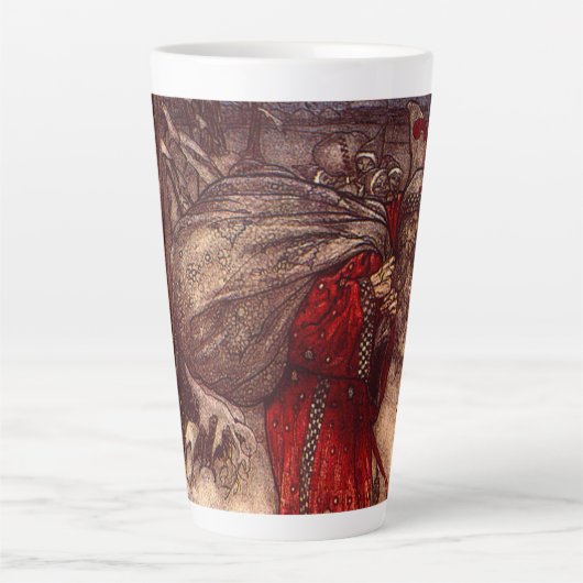 Kerstman Arthur Rackham Latte Mok (Voorkant)