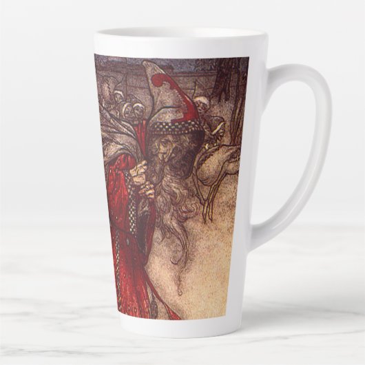 Kerstman Arthur Rackham Latte Mok (Rechts)