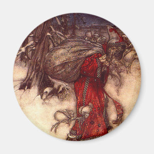 Kerstman Arthur Rackham Magneet