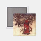 Kerstman Arthur Rackham Magneet (Voorkant / Achterkant)