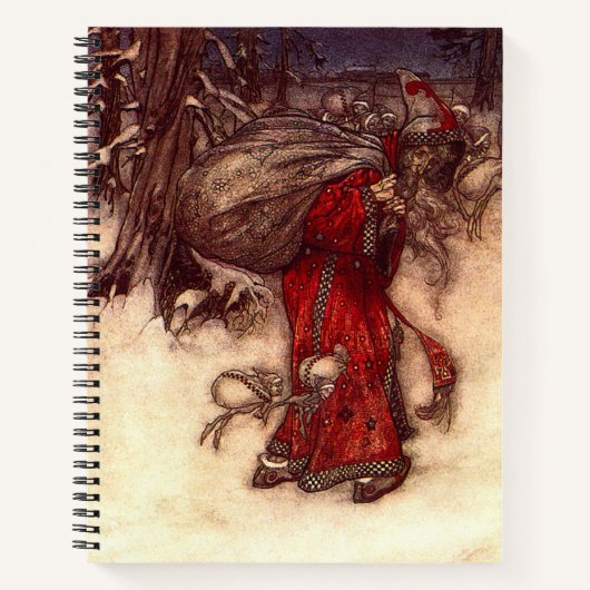 Kerstman Arthur Rackham Notitieboek (Voorkant)