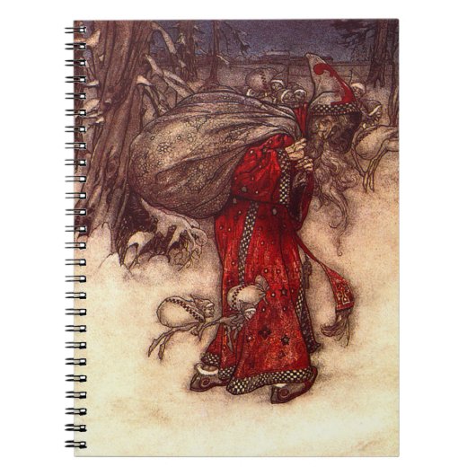 Kerstman Arthur Rackham Notitieboek (Voorkant)