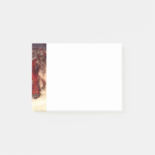 Kerstman Arthur Rackham Post-it® Notes (Voorkant)