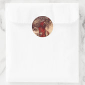 Kerstman Arthur Rackham Ronde Sticker (Tas)