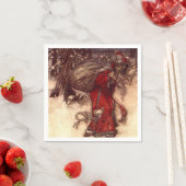 Kerstman Arthur Rackham Servet (Insitu)